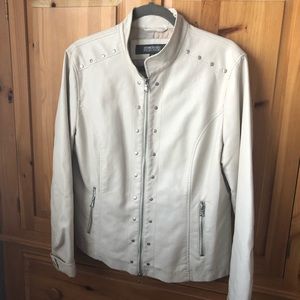 White Leather Jacket